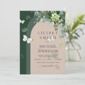 Chique Eucalyptus Groene Bladeren Smaragd Bruiloft (Staand voorkant)