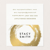 Chique Faux Goud Geborsteld Visitekaartjes (Buitenkant ongevouwen)