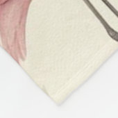 Chique Flamingo Fleece Deken (Hoek)