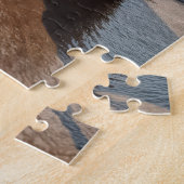 Chique Flamingo met Zonnehoed en Zonnebril Legpuzzel (Zijkant)