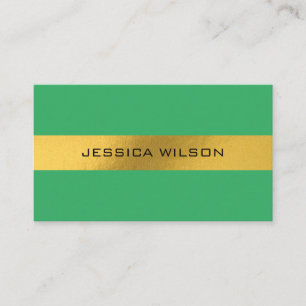 Chique folie goud lijst groen visitekaartje