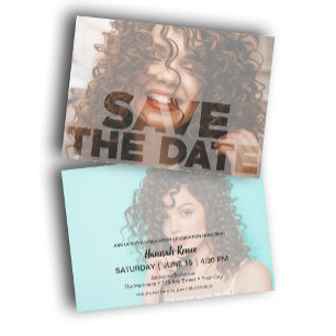 Chique foto Afstuderen Save The Date