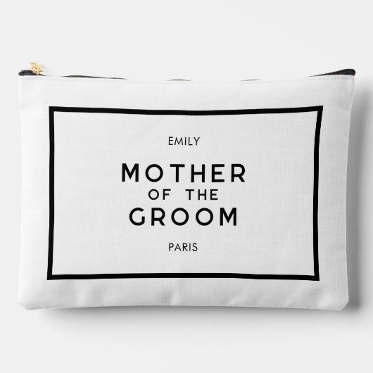 Chique Frans Zwart & Wit Moeder van de bruidegom Etui (Voorkant)