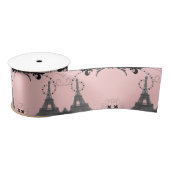 Chique Franse roze grijs  Parijs Eiffeltoren Lint (Spoel)