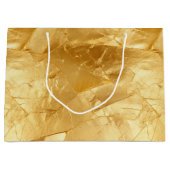 Chique Geel Goud Glam Bruiloft Groot Cadeauzakje (Voorkant)