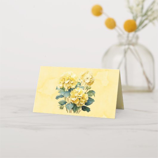 Chique gele hortensia vlinder bruiloft (Achterkant)