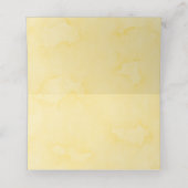 Chique gele hortensia vlinder bruiloft (Binnenkant ongevouwen)