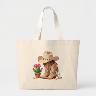 Chique Gen Z Westerse Boho Cowgirl Mode Accessoire Grote Tote Bag