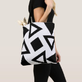 chique geometrische driehoekige Canvas tas (Dichtbij)