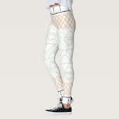 Chique geometrische patroonprint leggings (Links)