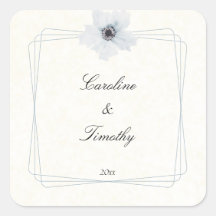 Chique geometrische Waterverf Anemone bloemenbruil