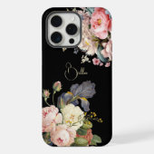 Chique  Gepersonaliseerde Rozen & Iris iPhone Hoesje (Achterkant)