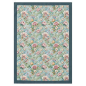 Chique Geraffineerde Rococo Bloemen Zachte Pastelk Tafelkleed (Voorkant)