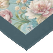 Chique Geraffineerde Rococo Bloemen Zachte Pastelk Tafelkleed (Gekanteld)