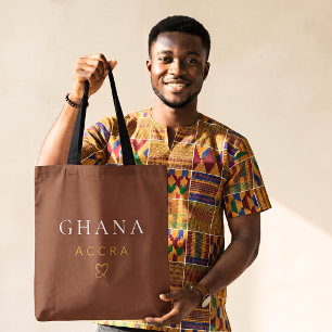 Chique Ghana Accra Monogram Ontwerp-West Afrika Ge Draagtas