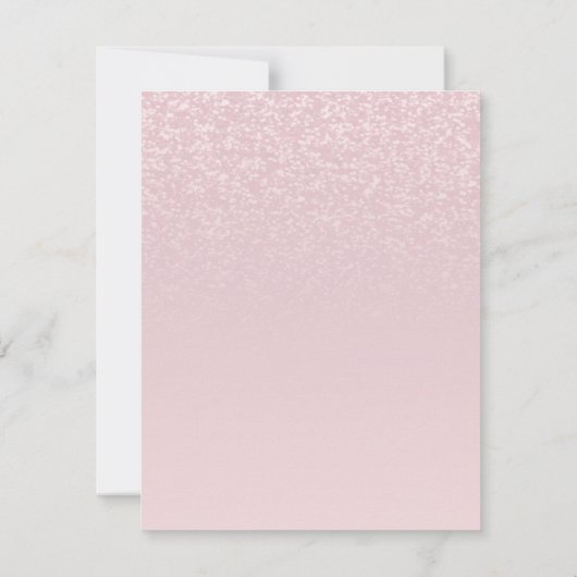 Chique Girly 50e Verrassingsfeestje Uitnodiging (Achterkant)