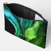 Chique girly faux glitter marmer art monogram 2024 etui (Open)