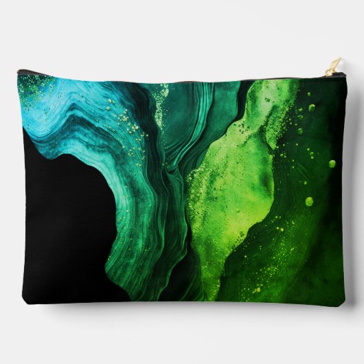 Chique girly faux glitter marmer art monogram 2024 etui (Achterkant)