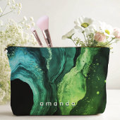 Chique girly faux glitter marmer art monogram 2024 etui