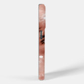 Chique  Girly Roos Gouden Luipaard Case-Mate iPhone Case (Achterkant / Rechts)