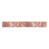 Chique  Girly Roos Gouden Luipaard Grosgrain Lint (Voorkant)