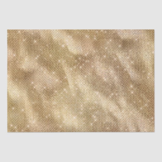 Chique Glam Gold Sparkle Tissuepapier (Voorkant)