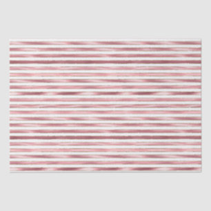 Chique glam roze witte strepen tissuepapier