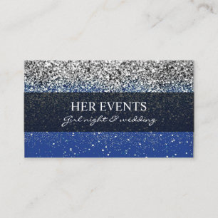 Chique Glitter Design Kaarten voor Event Manager Visitekaartje
