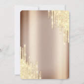 Chique Glitter Drips, Afstudeerder Pet Afstuderen Kaart (Achterkant)