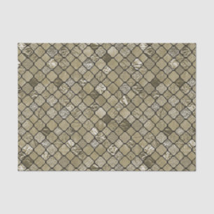 Chique Gold Quatrefoil Folie Glitter Tissuepapier