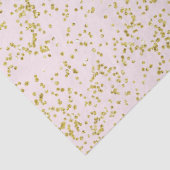 Chique Gold Roze Blush Confetti Sparkle Tissuepapier (Detail)