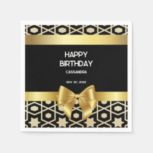 Chique Goud Egypte Geometrische Gouden Boog Gelukk Servet