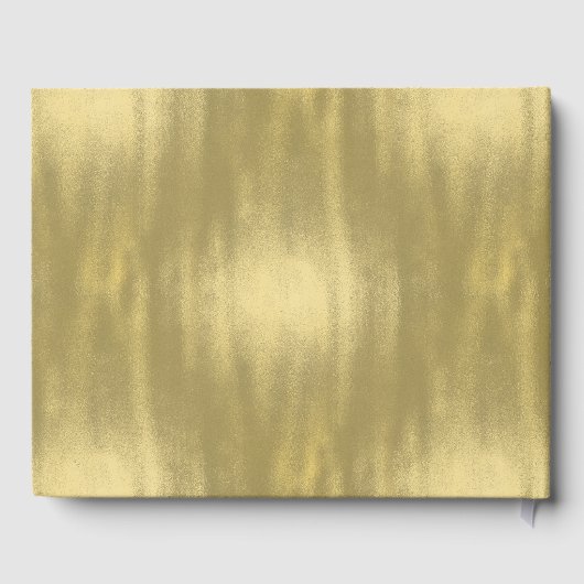 Chique goud gepersonaliseerde bruiloft gastenboek (Achterkant)