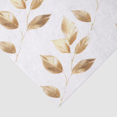 Chique gouden bladeren bruiloft tissuepapier (Detail)