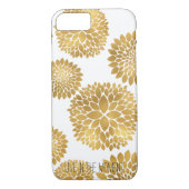 Chique gouden bloemen Case-Mate iPhone case (Achterkant)