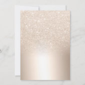 Chique Gouden Glitter Ombre Metallic 50ste Verjaar Kaart (Achterkant)