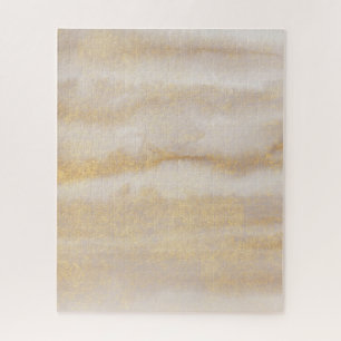 Chique gouden glitter Paarse Waterverf Legpuzzel