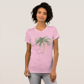 Chique gouden palmboom t-shirt (Voorkant volledig)