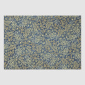 Chique gouden wervelingen Patroon Luxe Navy Blue Tissuepapier (Voorkant)