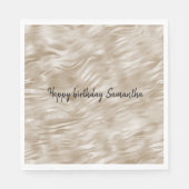 Chique gouden zebra print servet (Voorkant)