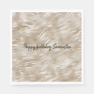 Chique gouden zebra print servet