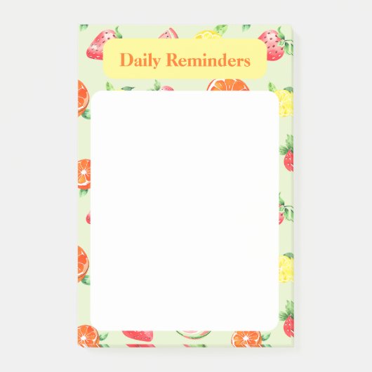 Chique groen om lijstherinneringen te doen post-it® notes (Voorkant)