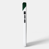 Chique groen & wit geometrisch modern Case-Mate iPhone case (Achterkant / Links)