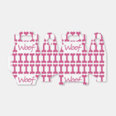 CHIQUE GUNST/CADEAUDOOS_"WOOF" HOND GUNST DOOS BEDANKDOOSJES (Uitgevouwen)