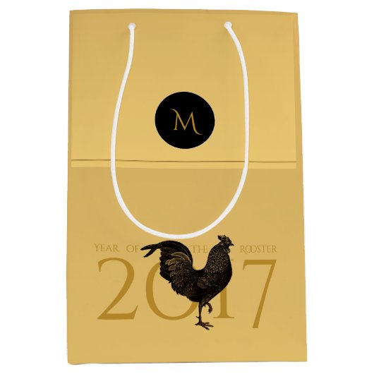 Chique Haan Chinees Nieuwjaar 2017 Gift B2 Medium Cadeauzakje (Voorkant)