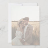 Chique handgeschreven script bruiloft 2 foto bedankkaart (Achterkant)