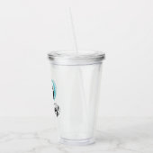 Chique Helder Blauw Glitter Zestig Sassy 60ste Ver Acryl Drinkbeker (Links)