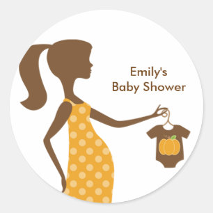 Chique Herfst Mom-to-be Stickers