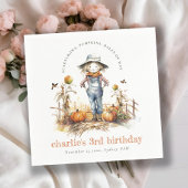 Chique Herfst Pompoen Scarecrow Oogst Kinderen Ver Servet