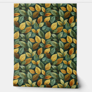 Chique herfstterracotta oranje gele salie herfst behang